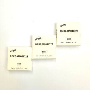 LE LABO Bergamote 22 travel size bar soaps (3 soaps)
